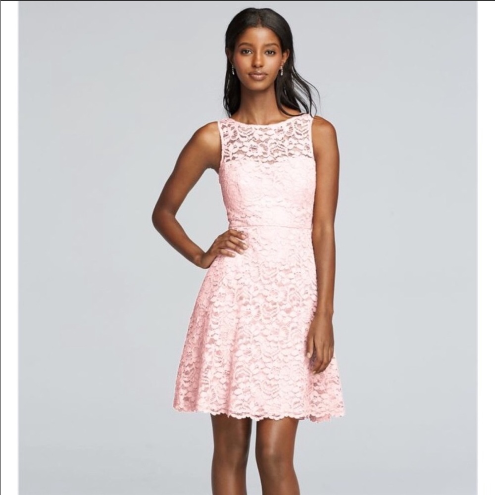 David’s Bridal Short Lace Dress